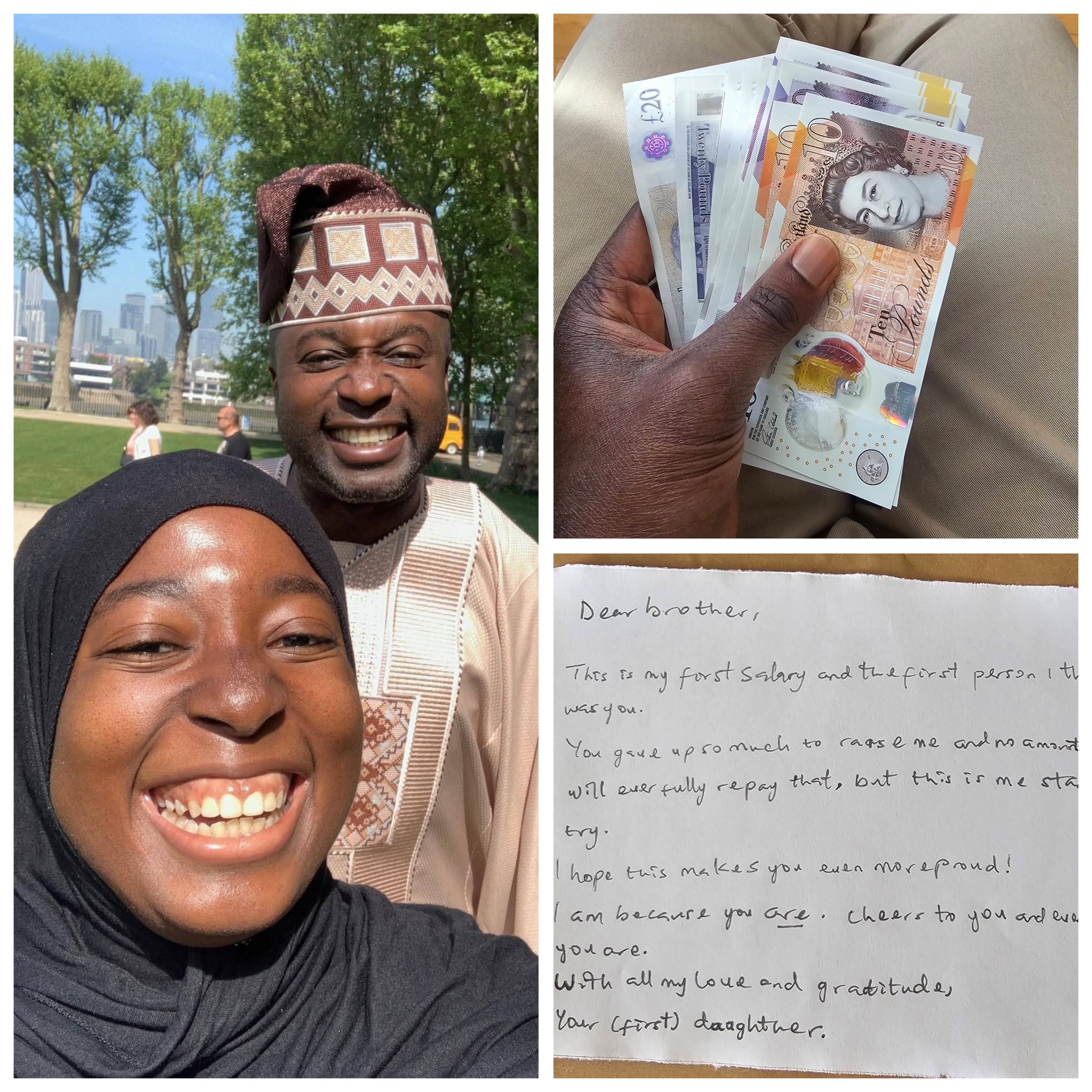 Invest in your family – Nigerian man advises people after his sister gave him part of her first salary