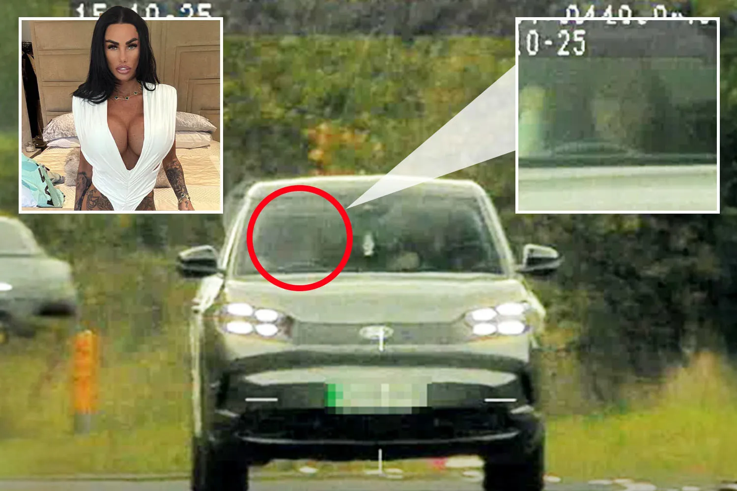 Former glamour model Katie Price banned from driving for seventh time over 80mph speeding ticket and not responding to police