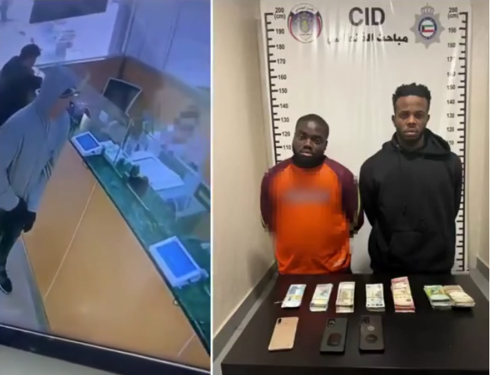 Two Nigerians sentenced to 7 years imprisonment for armed robbery in Kuwait