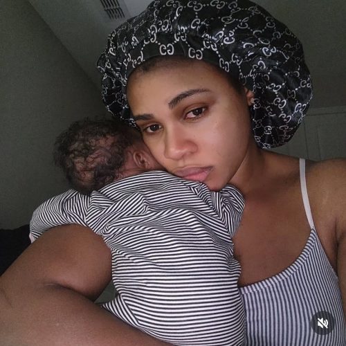 Nigerian athlete Blessing Okagbare shows gratitude that she gets to celebrate 37th birthday with her first child