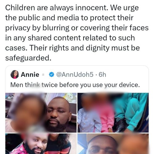 R@pe allegation: Children are always innocent – NAPTIP urges public and media to protect privacy of Asaba content creator’s kids