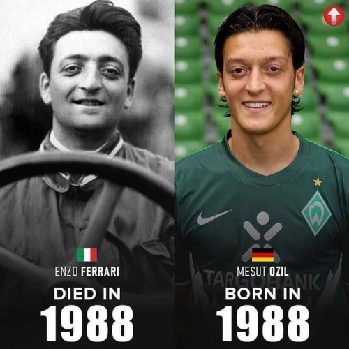 UNBELIEVABLE Enzo Ferrari and Mesut Özil’s Birth and Death Dates Align
