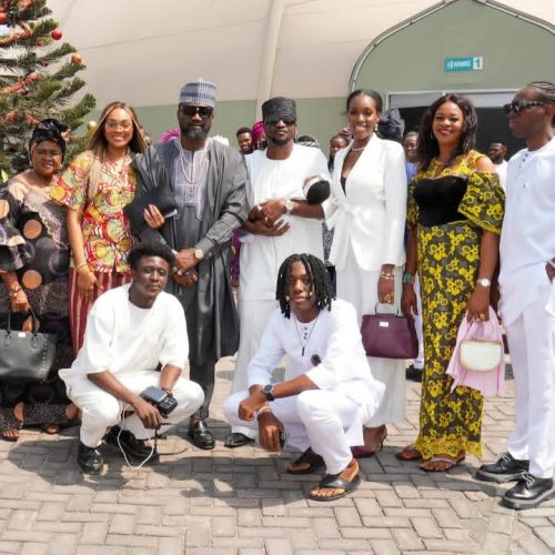 Child Dedication Ceremony for Rudeboy’s Child Held at Elevation Church