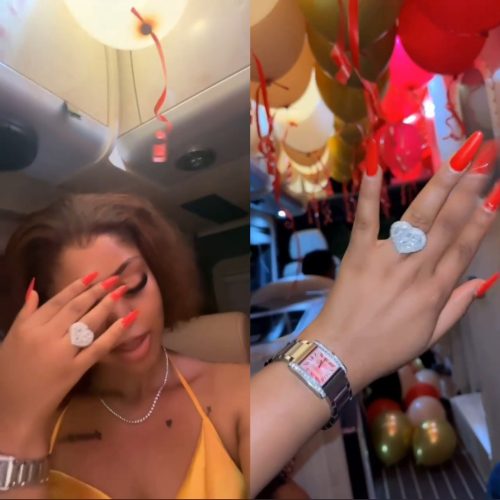 Ned Nwoko gifts wife Regina Daniels massive ring on her birthday to replace missing wedding ring (video