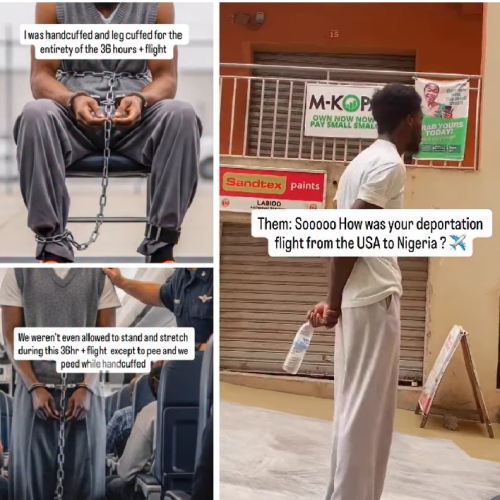 Nigerian man recounts 36-hour deportation flight from the US, alleges inhumane treatment