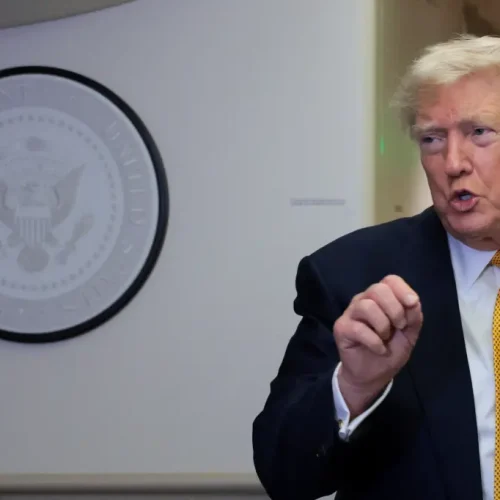 President Trump reinstates Iran port blockade and imposes 20% charge on cargo passing through Strait of Hormuz