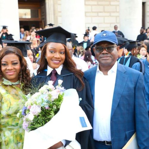 Nyesom Wike’s daughter, Jazmyne bags Bachelor of Law degree from University of Southampton