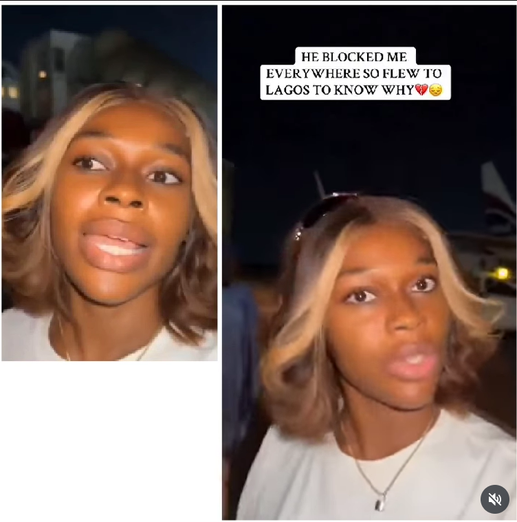 Woman flies to Lagos to confront lover after he blocked her on all social media platforms