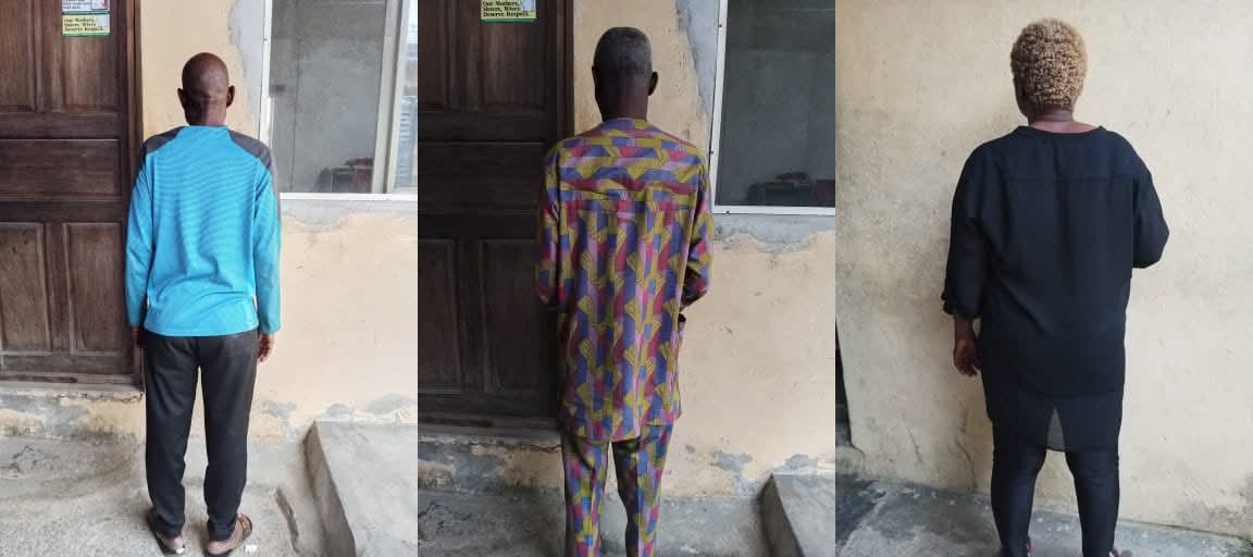 Police arrest three civil servants for stealing government equipment worth N500,000 in Bayelsa
