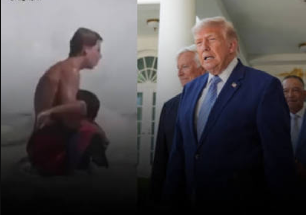 President Trump announces plans to honour 16-year-old lifeguard for rescuing a boy from rough surf off the California coast