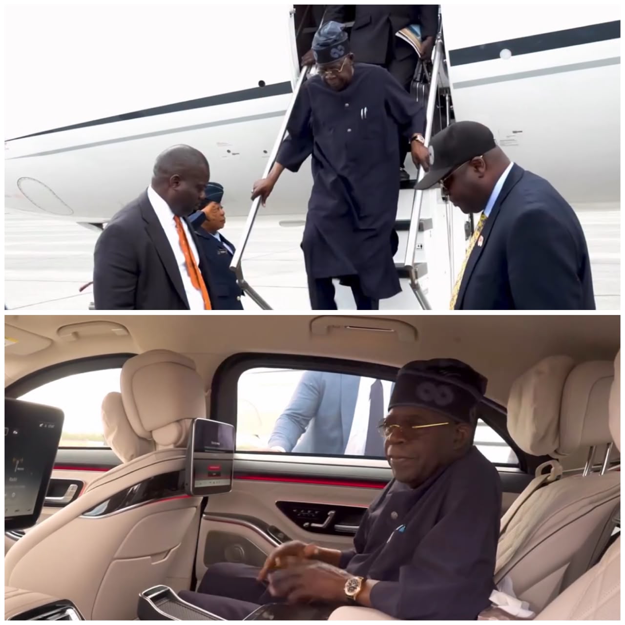 President Tinubu arrives Paris as he continues his vacation